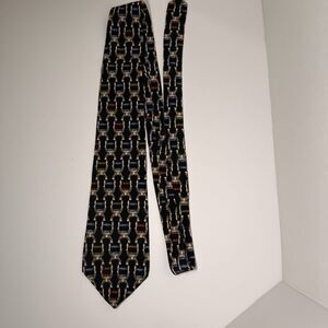Vintage UNICEF Renaissance Style Throne Chair Silk Neck Tie Made By Salant Group